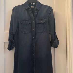 Denim Shirt Dress by Cremeux.